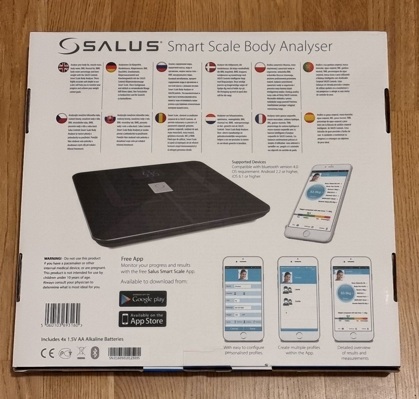 Bilance pesapersone: SALUS Smart Scale Body Analyser – Nuovo (secondo la descrizione) da Frauenfeld venduto da Bleeddragon 1