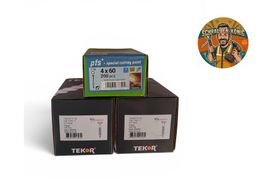 Spanplattenschrauben SET Torx TX - Packung mit 4x60, 5x70mm