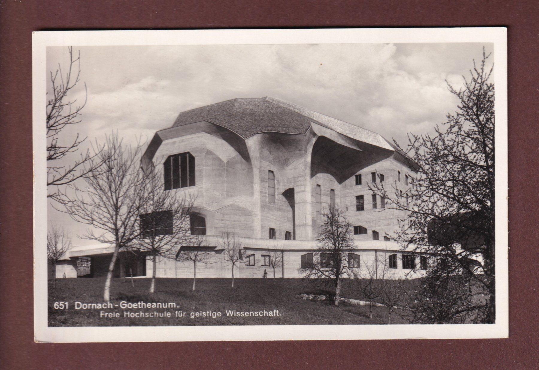 Cartoline postali: DORNACH - Goetheanum - 1935 – Usato da Pully venduto da nicecards-shop