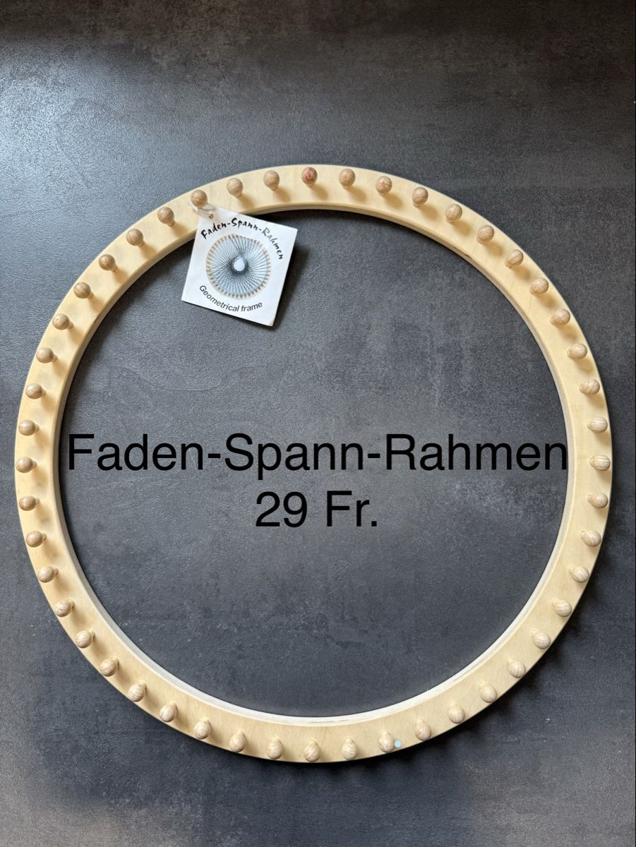 Kit bricolage: Fadenspannrahmen rund Holz – Nuovo e nell'imballaggio originale da Wasterkingen venduto da phi_6w2v