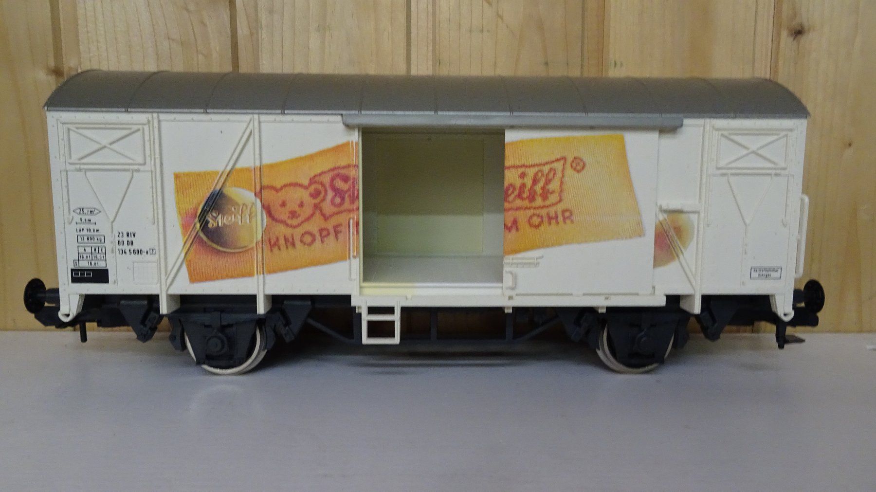 Märklin Modellini di ferrovie: Steif Güterwagen Märklin Spur 1 – Nuovo e nell'imballaggio originale da Wetzikon ZH venduto da Hlukas 2