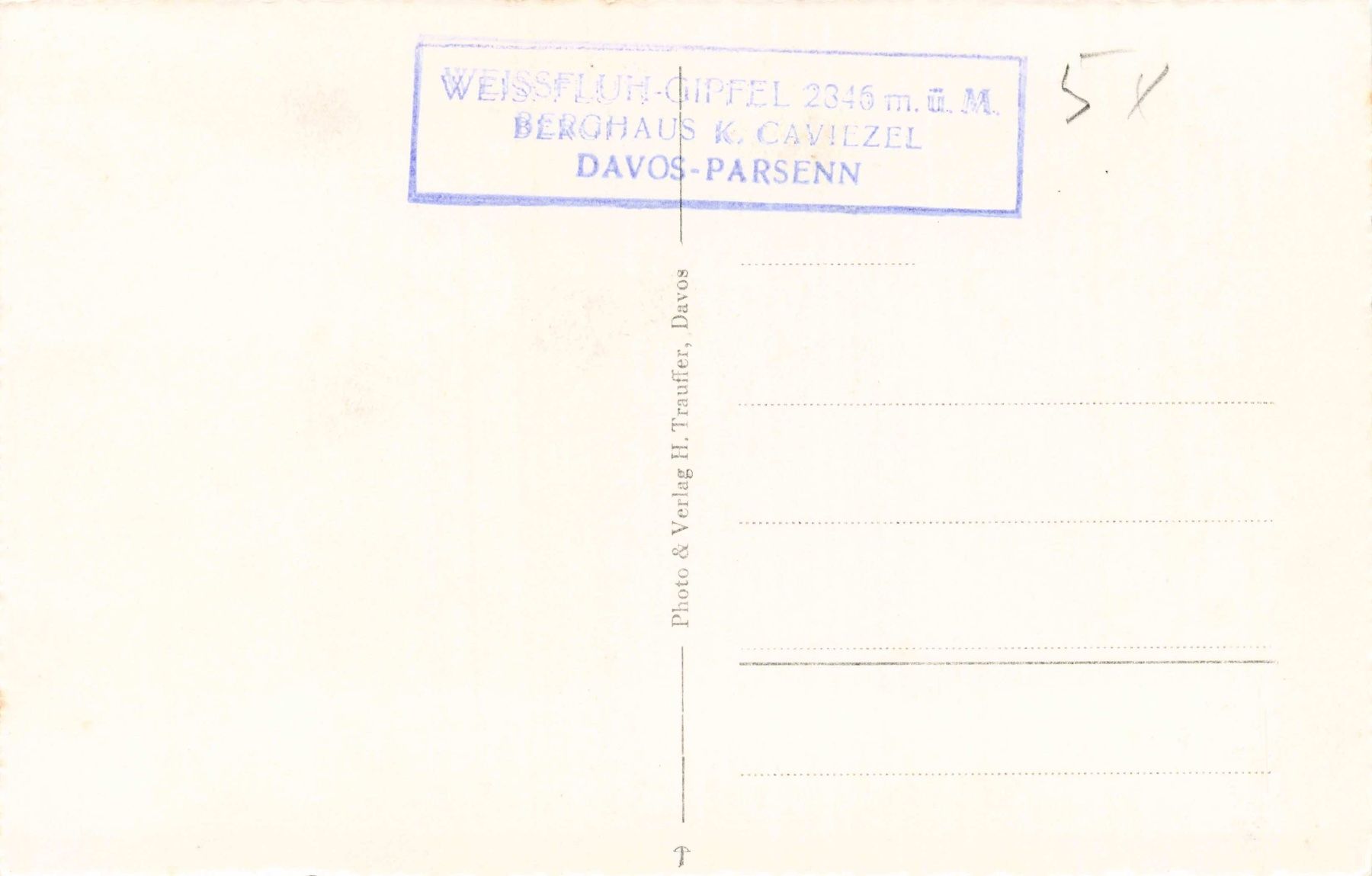 Cartoline postali: Abfahrt weissfluhjoch – Usato da Biasca venduto da Blenio71 1