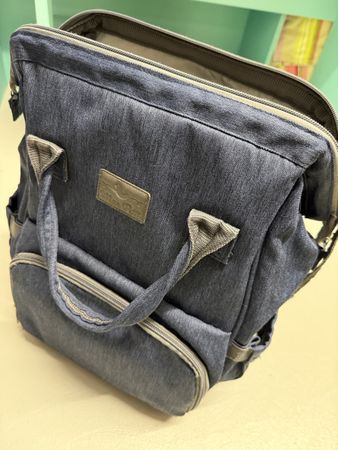 Rucksack Wickeltasche blau gebraucht funktionsfähig