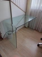 Glasschreibtisch 120x60x75cm