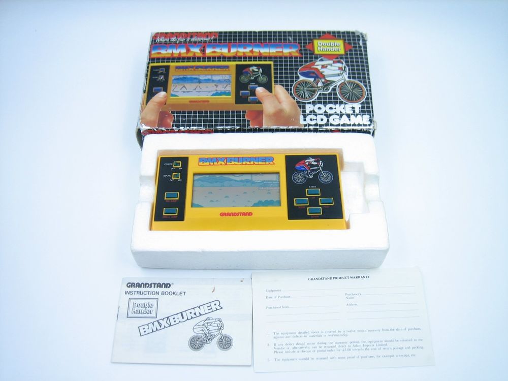Grandstand BMX BURNER Pocket Handheld RAR 1984 OVP. (Gebraucht) in ...