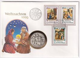 Münzenbrief Deutschland Weihnachten 1990