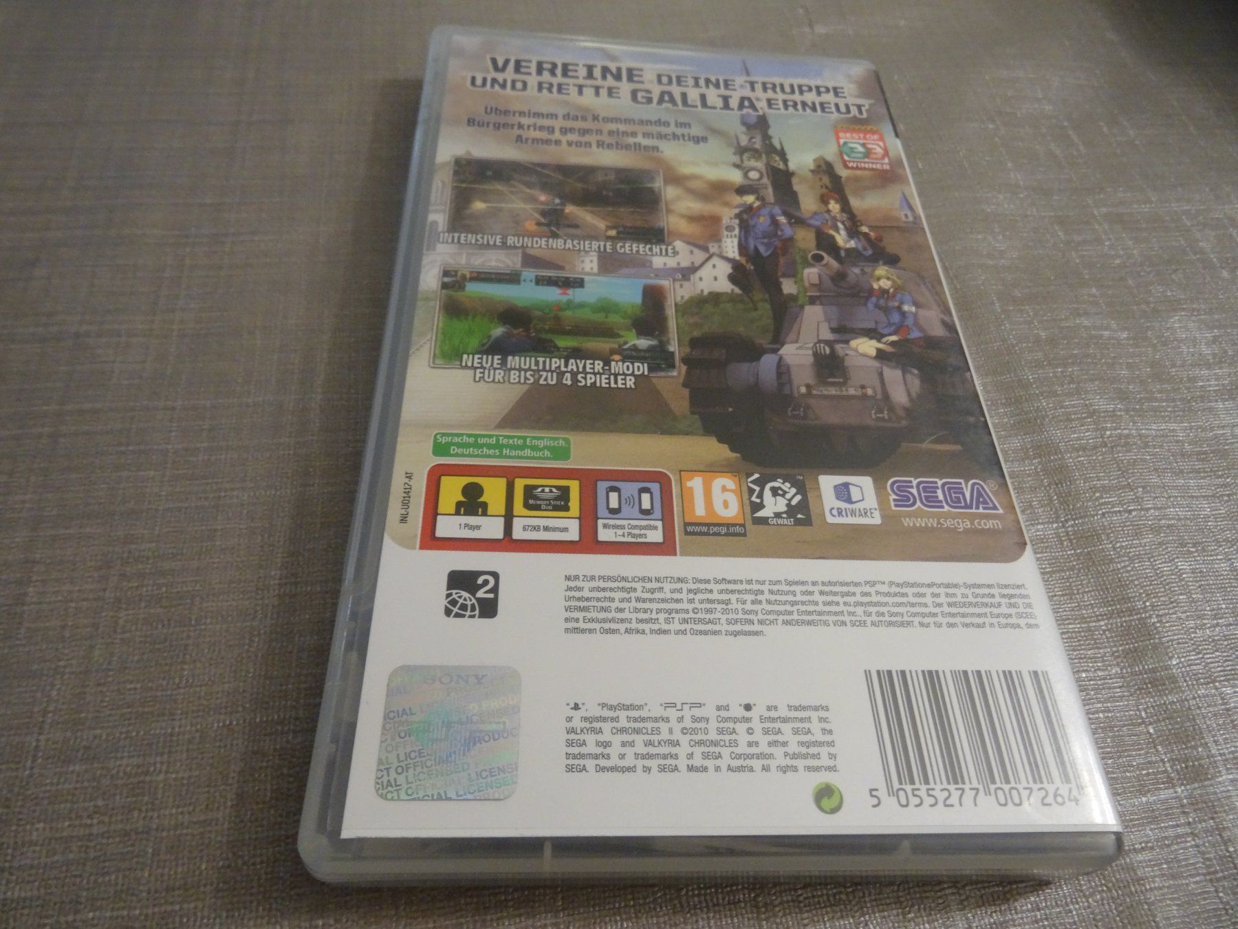 Sony Spiele: Valkyria Chronicles II 2 PSP – Gebraucht aus Olten von Disc-Ausverkauf 2