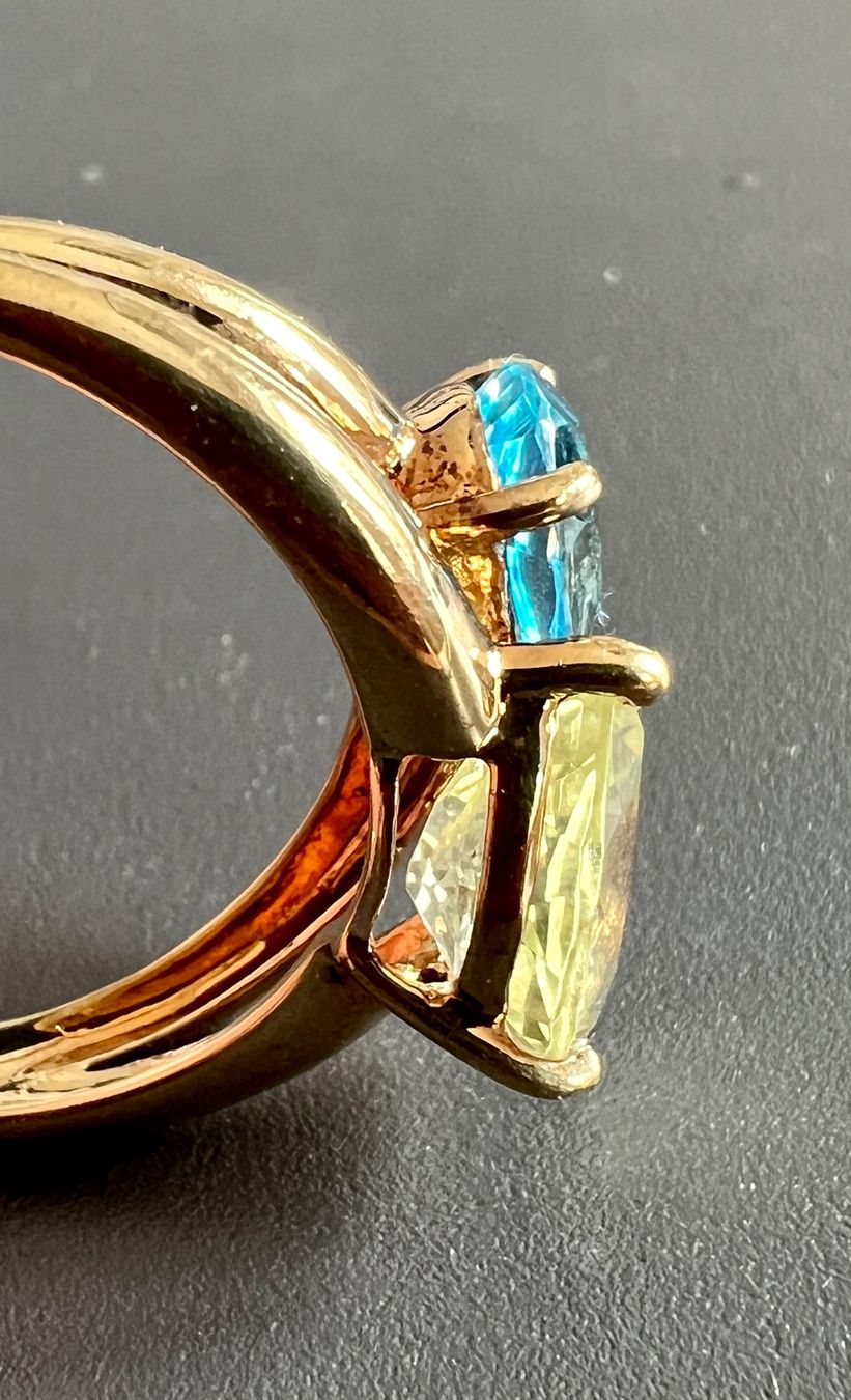 Ringe: Gold-Ring 9K mit Farb-Steinen – Gebraucht aus Chur von Penting1935 6