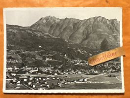 Vintage Postkarte Bellinzona Panorama generale