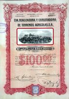 Cia Realizadora y Eplotadora de Terrenos Agricolas - 1913