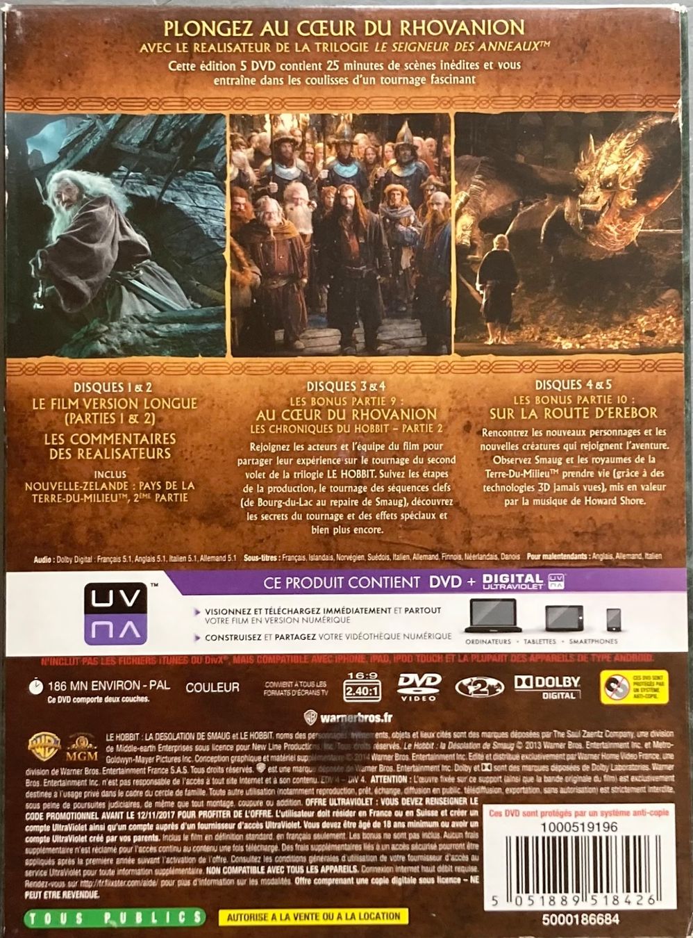 Alle DVDs: LE HOBBIT: LA DESOLATION DU SMAUG (VERSION LONGUE) – Gebraucht aus Poliez-Pittet von Newtown-Records 2