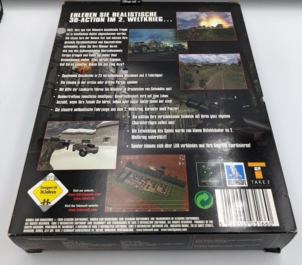 Giochi: Hidden & Dangerous 1 in Bigbox OVP mit Addon – Usato da Bad Ragaz venduto da MR_BR 4