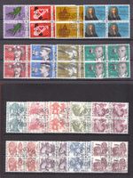 1975-1978  Viererblocksätze  Frei/Werbe  53 x Stück ERSTTAG
