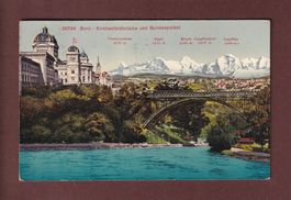 BERN - Kirchenfeldbrücke - Bundespalast - 1914