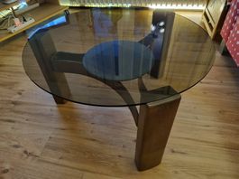 Runder Salontisch aus Glas