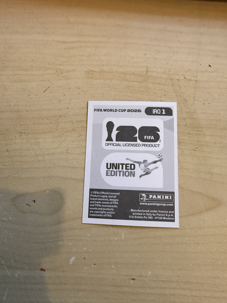 Panini Carte collezionabili: Fussball WM 2026 Sticker IRA 1 – Usato da Rüschlikon venduto da andi_841 1
