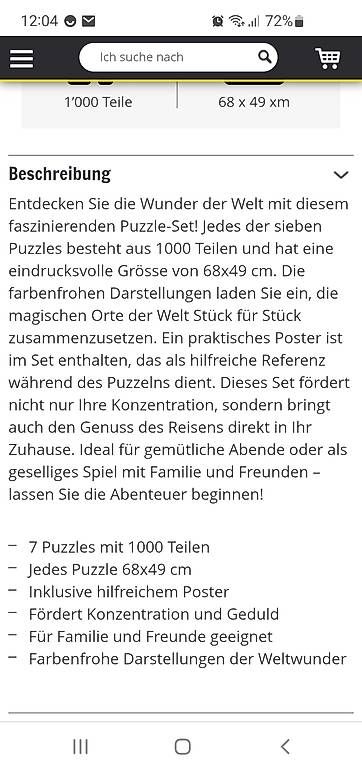 Puzzle: Puzzle – Usato da Lyss venduto da Staernli 1