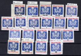 R6048  /  USA timbres de service 1983-1991 neufs XX
