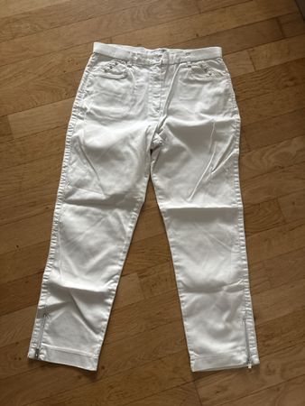 Pantalon d'été blanc ☀️, taille 38, comme neuf et stylé!