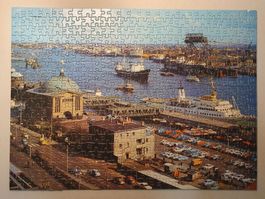 500er Puzzle - Hamburg - Hafen (antik - ca. 1975 bis 1978)