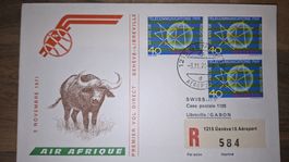 Swissair Geneve - Libreville 03.11.1971