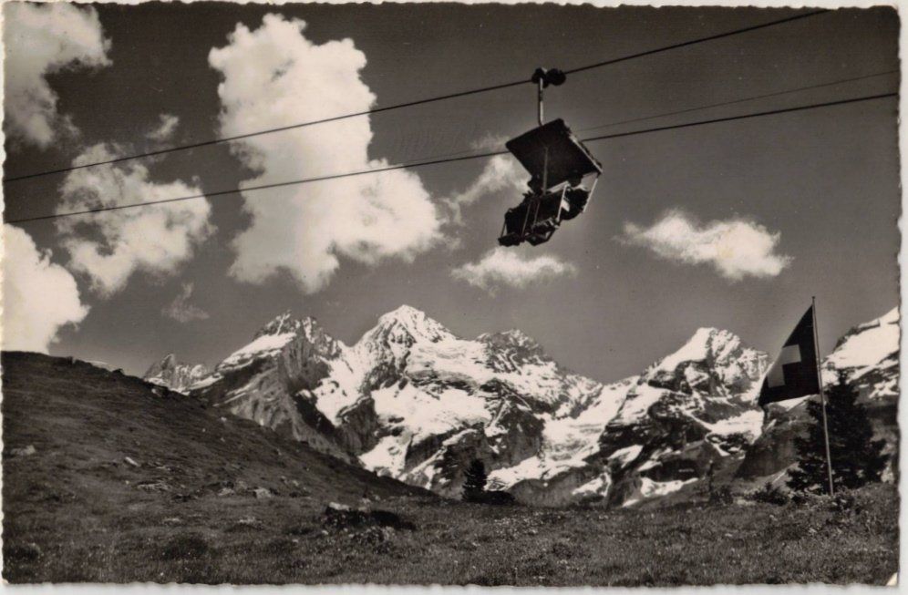 Cartoline postali: Kandersteg - Sessellift Oeschinen – Usato da Binningen venduto da Mountainrider