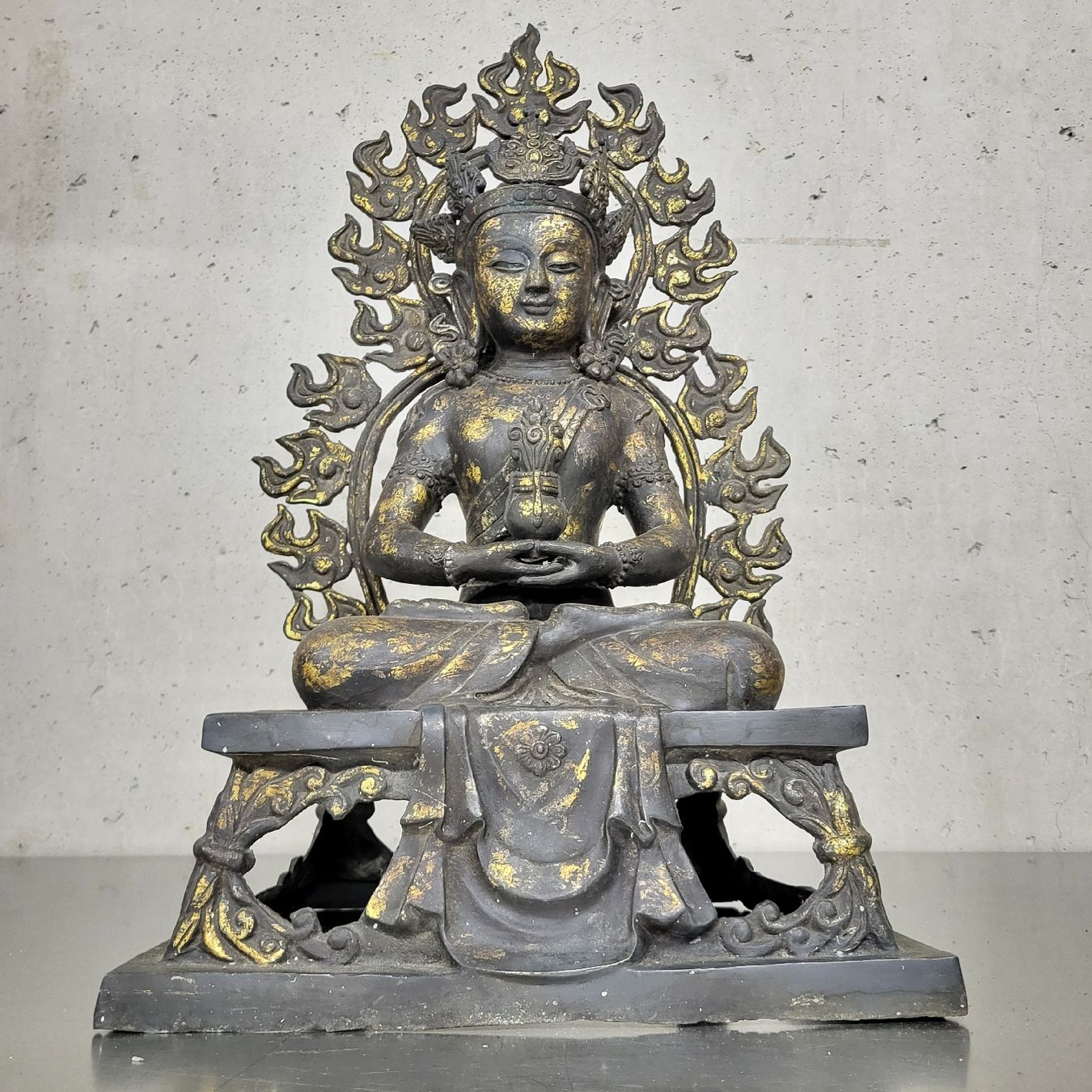 Statuette: Tara Bronze mit Restvergoldung – Usato da Zürich venduto da timbuktu03 2