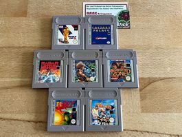 Game Boy 7 Spielmodule Sammlung Bundle original