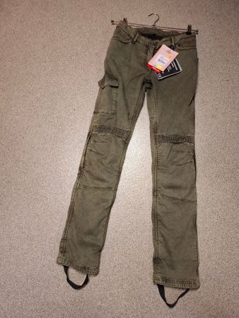 Motorradhose Damen khaki Gr. 34 von Segura