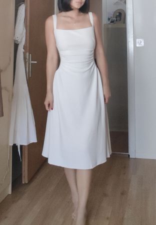 weisses/crèmefarbenes kleid Grösse S/M