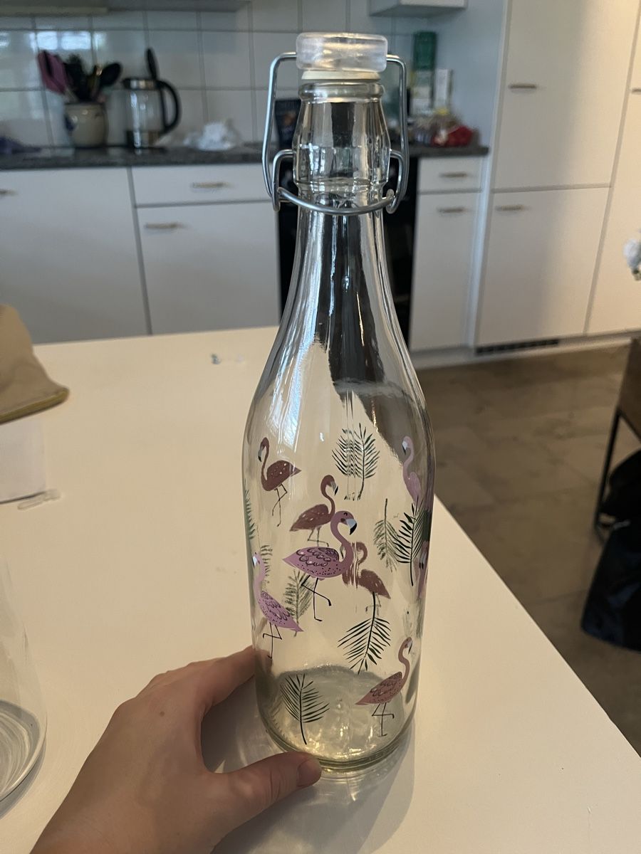 Karaffen: Wasserkaraffe Flamingo – Neu (gemäss Beschreibung) aus Gockhausen von Lali013 1