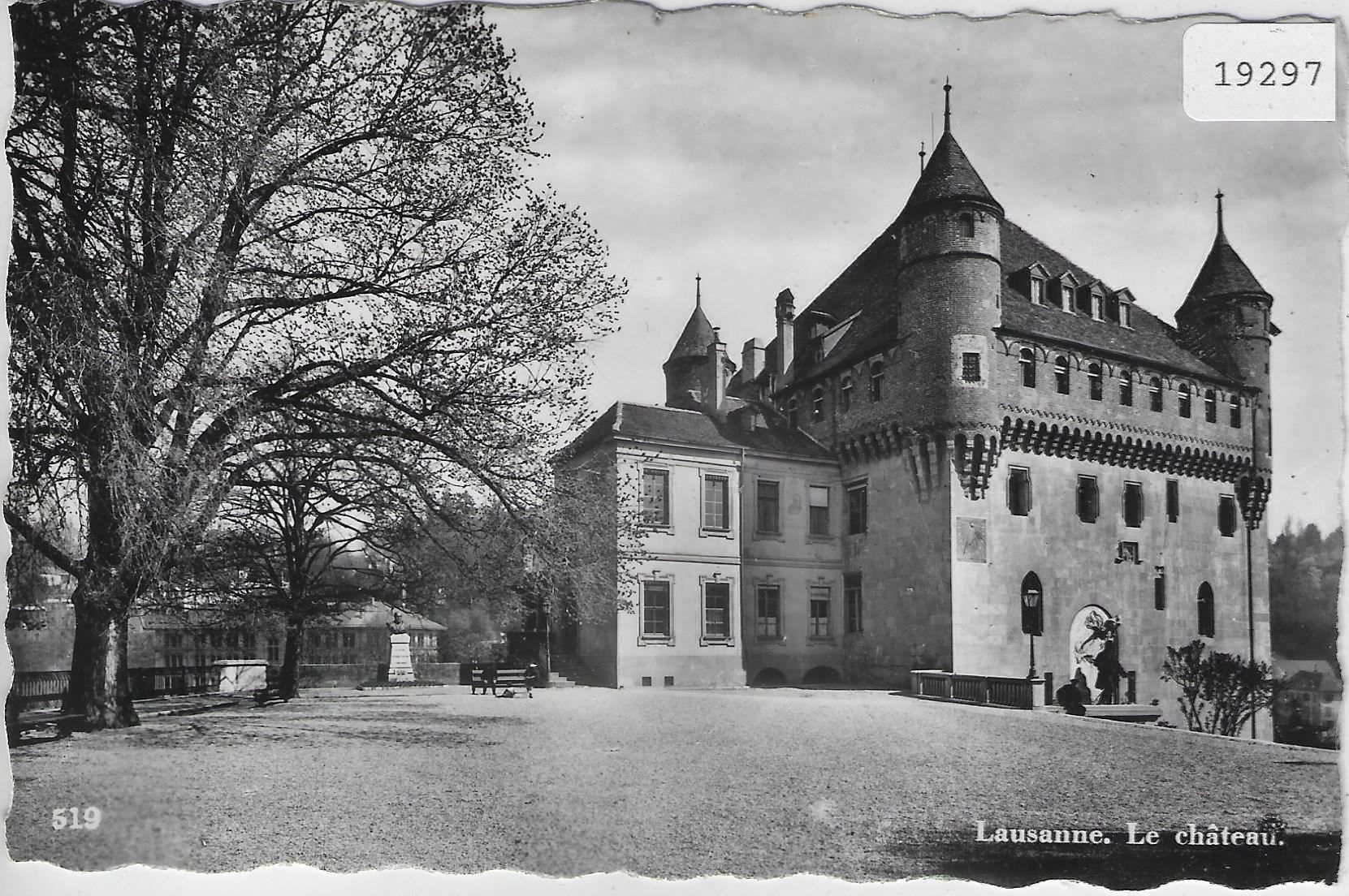 Ansichtskarten: Lausanne - Le Chateau - animee – Antik aus Ettingen von Kartenplanet