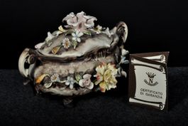 Capodimonte Porzellan Schmuckdose mit Zertifikat – Italien