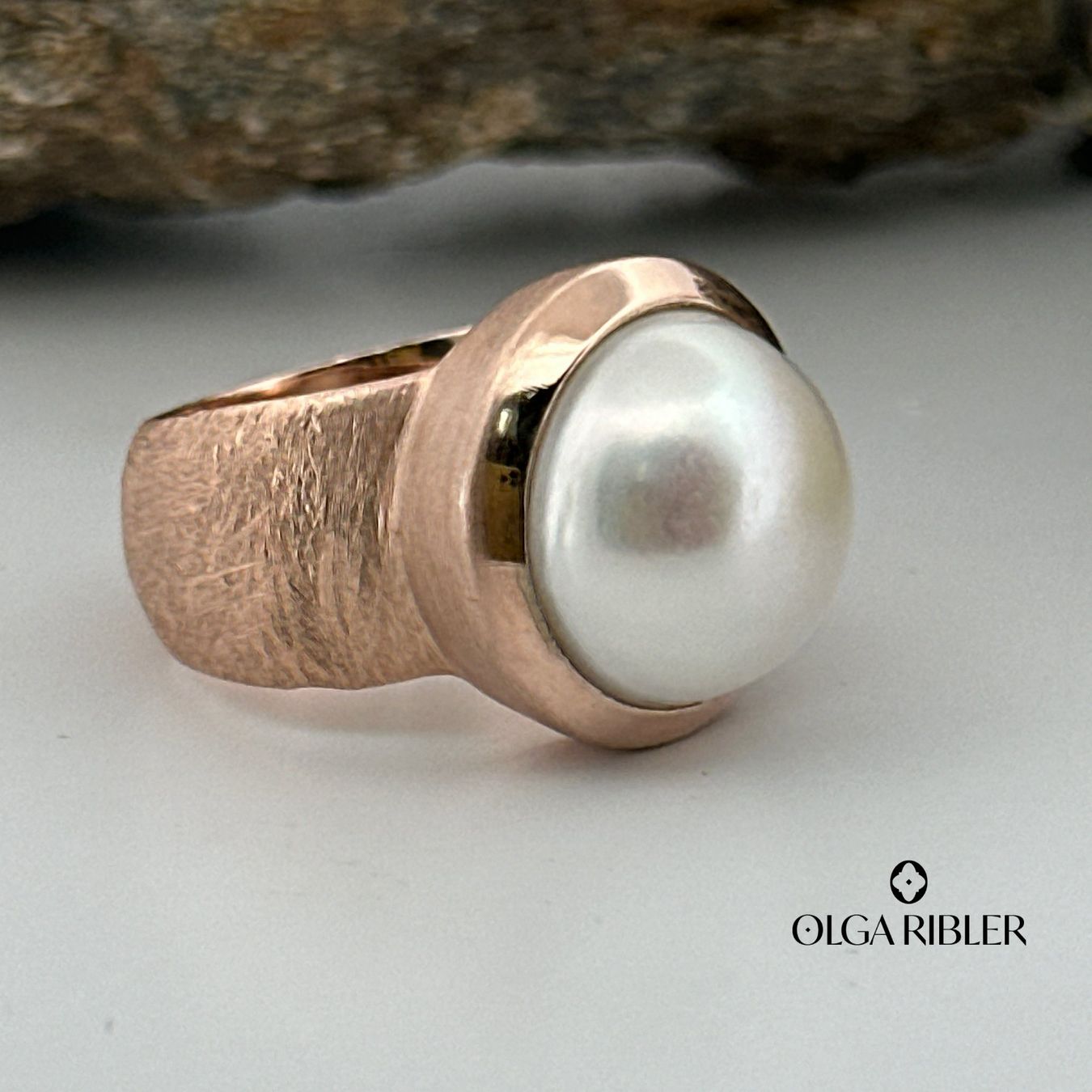 Olga Ribler Anelli: Unikate Silber Ring 925 mit Perle Grösse 55 – Nuovo (secondo la descrizione) da Luzern venduto da Schmuckoutlet 5