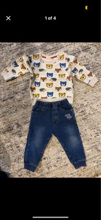 Jeans mit Pulli Set gr.80