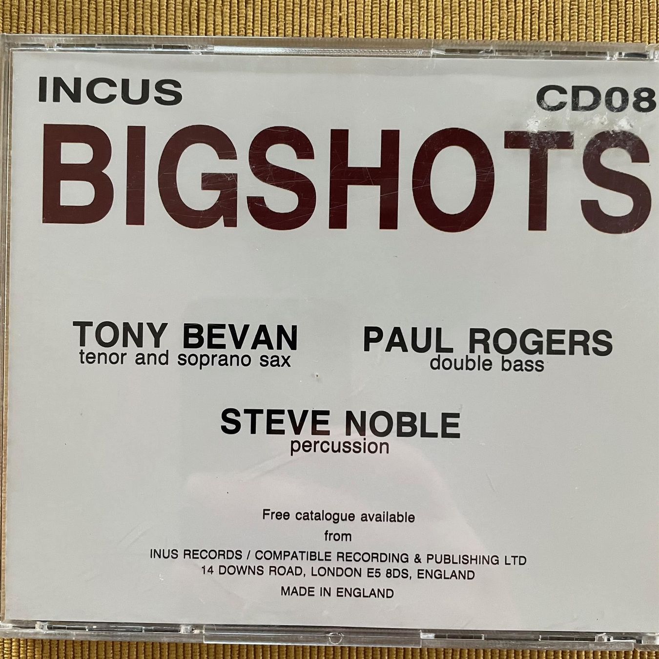 CDs: Tony Bevan, Paul Rogers, Steve Noble CD - Rare – Gebraucht aus Zug von Mirare9 1