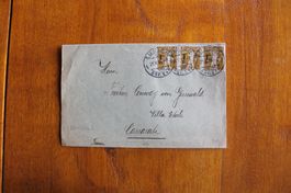 1915 Brief, MF, gel. Zürich nach Cassarate