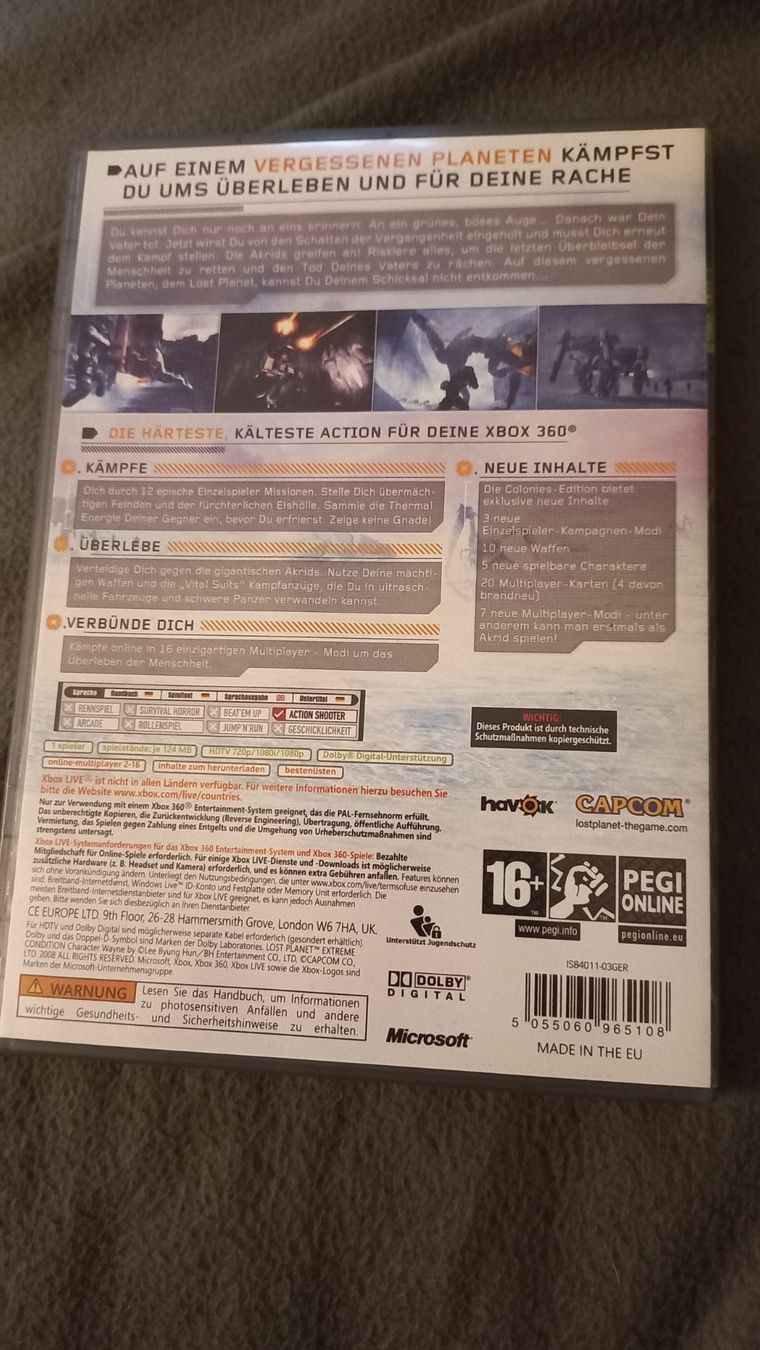 Capcom Giochi: Lost Planet Xbox360 Game – Usato da Olten venduto da Donatello1984 1