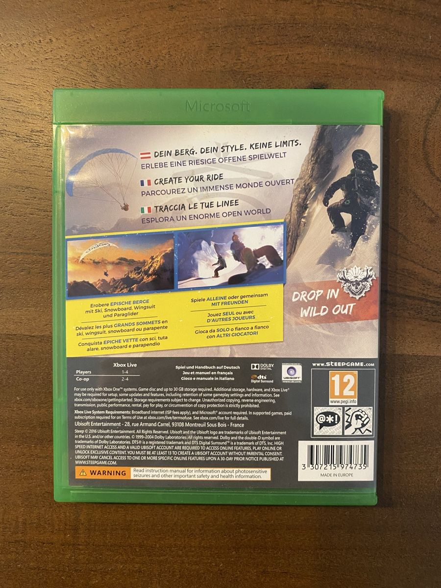 Microsoft Giochi: Steep für Xbox One – Usato da Thunstetten venduto da Virus_33 2