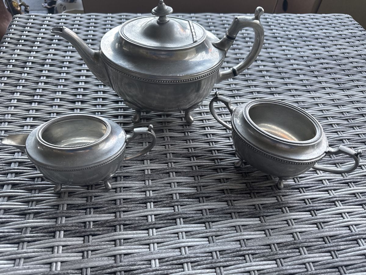 Teiere: Cornish Pewter Sheffield 3 er Set – Usato da Siebnen venduto da Micha1307