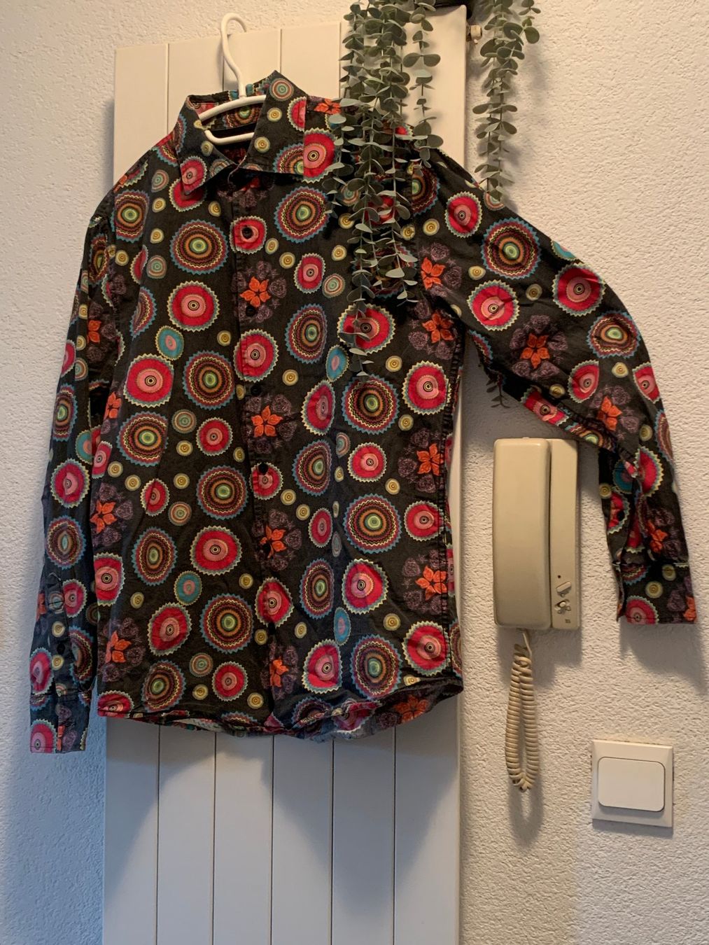 Desigual Camicette: farbenfrohe Desigual Hemdbluse, Gr. L – Usato da St. Gallen venduto da Miousch
