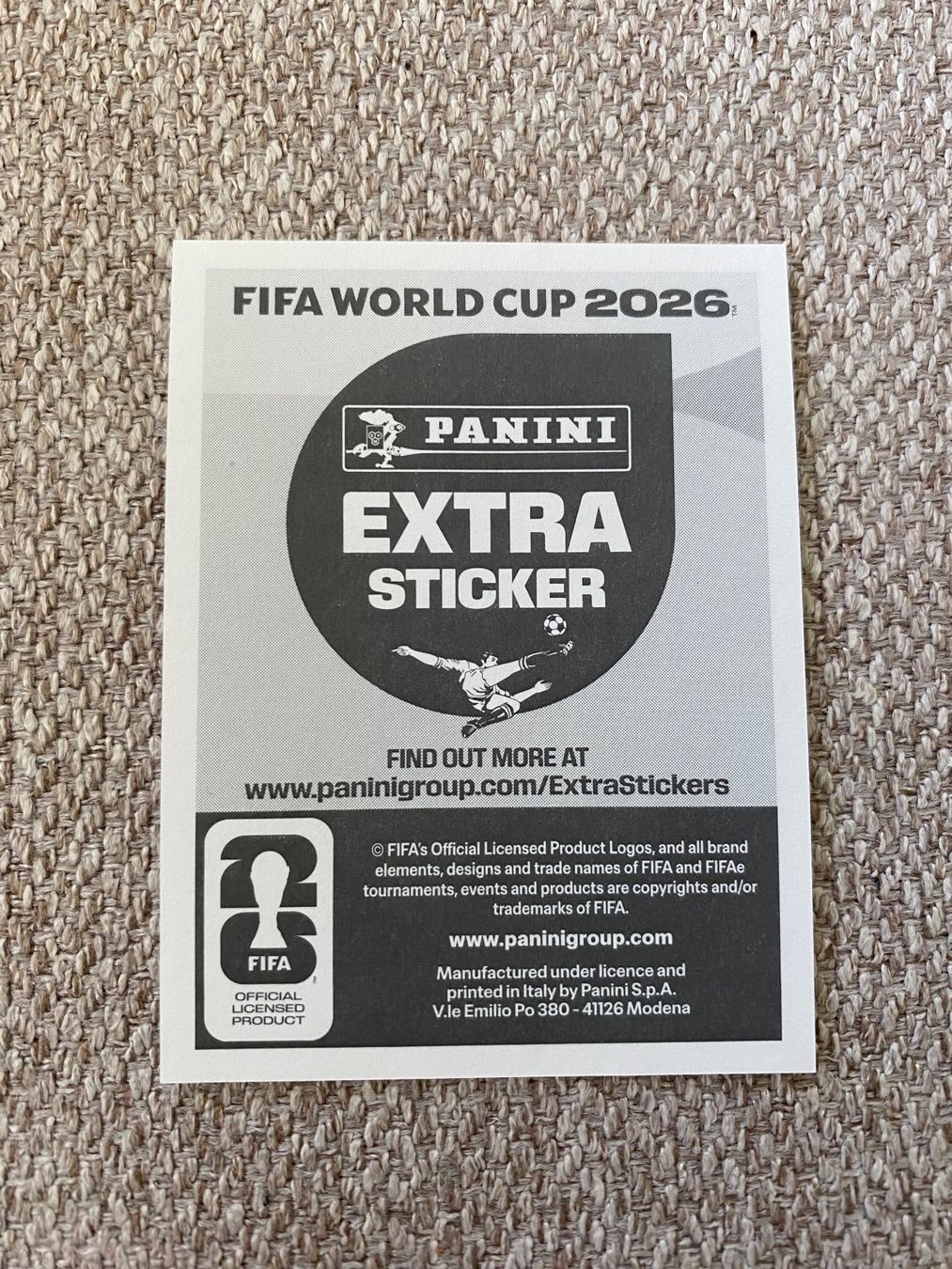 Panini Carte collezionabili: Panini Extra Sticker Achraf Hakimi - WM 2026 – Nuovo e nell'imballaggio originale da Rossemaison venduto da Carduelis 1