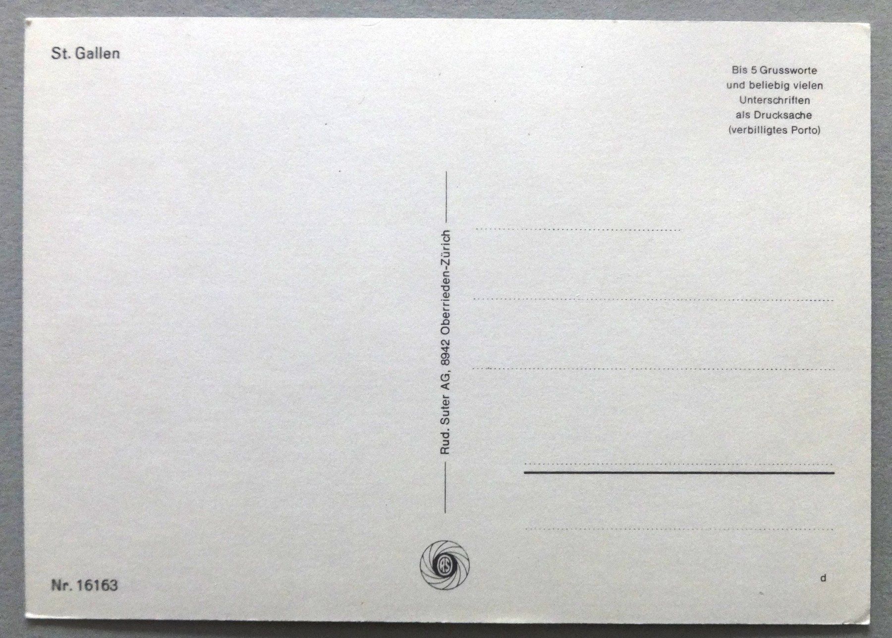 Cartes postales: St. Gallen – D'occasion à Fétigny par Billy2miny 1