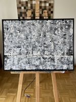 Abstraktes Bild (Handgemacht) mit Rahmen