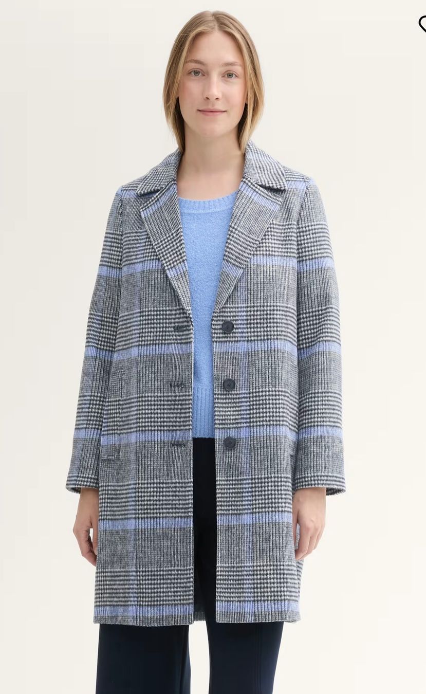 Tom Tailor Cappotti: Tom Tailor Langer karierter Mantel – Nuovo (secondo la descrizione) da Luzern venduto da Sommer_26 2