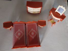 7-teiliges Puppenhausschlafzimmer von Jean W. Germany 70er