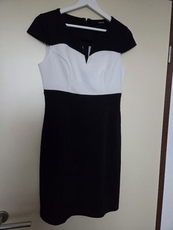 Robe courte Morgan bicolore noir blanc taille S