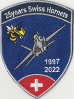 Swiss Hornets  25Years 1997-2022 Stoff ohne Klett.