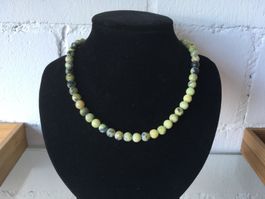 SERPENTIN / CHINESISCHE JADE  KETTENSTRANG  LÄNGE 51cm