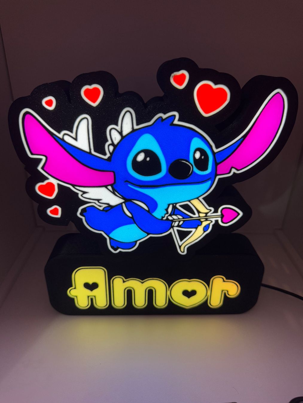 Lampade: Lightbox lampe led STITCH RGB – Nuovo (secondo la descrizione) da Vicques venduto da PAMB3D 5